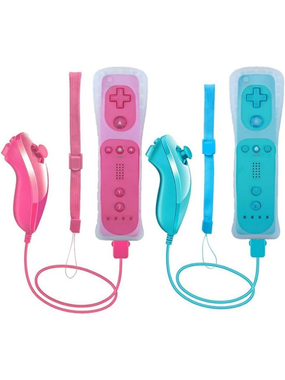 Wireless Wii Remote Controllers - 2 Pack, Upgraded, Compatible with Wii/Wii U